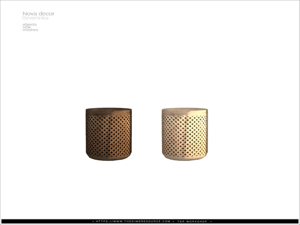 Sims 4 — Nova decor - table flowerpot by Severinka_ — Table flowerpot for plants From the set 'Nova decor' Build / Buy