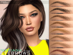 Sims 4 — Mariana Eyebrows N105 by MagicHand — Natural eyebrows in 13 colors - HQ compatible. Preview - CAS thumbnail