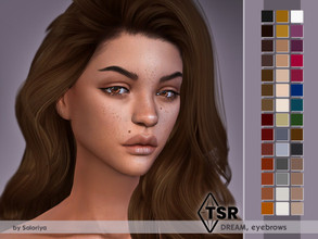 Sims 4 — Eyebrows Dream by soloriya — Eyebrows in 43 colors. All ages, all genders. HQ compatible. Disabled for random.