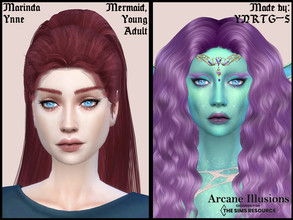 Sims 4 — Arcane Illusions - Marinda Ynne by YNRTG-S — Marinda is a mermaid with a colorful and creative brain; she is