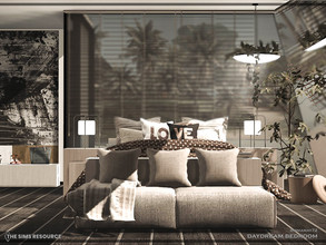 Sims 4 — Daydream Bedroom by Moniamay72 — A beautiful honey dark accent Bedroom in modern style.The room is made of small
