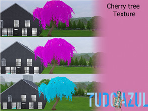 Sims 4 — Cherry tree Texture by tudo_azul — 3 textures available for cherry tree