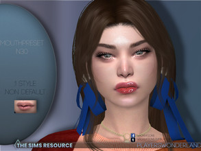 Sims 4 — Mouthpreset N30 by PlayersWonderland — This mouthpreset will give your sim a whole new look! Available for all