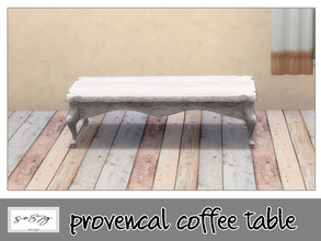 Sims 4 — Provencal coffee table by so87g — cost 100$ you can find it in surfaces - coffee table. All my preview