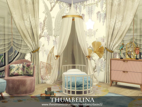 Sims 4 — Thumbelina by dasie22 — Thumbelina is a lovely toddler room. Please, use code bb.moveobjects on before you place