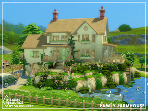 Sims 4 — Family Farmhouse - Nocc by sharon337 — Family Farmhouse is a 2 Bedroom 2 Bathroom home. It's built on a 50 x 40
