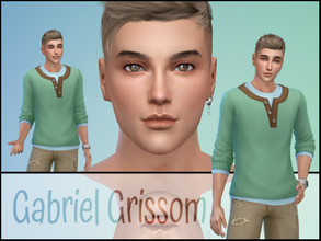 Sims 4 — Gabriel Grissom by fransyung — SIM Details Name: Gabriel Grissom Age Group: Young adult Gender: Male - Can use
