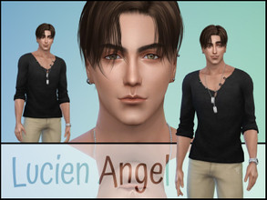 Sims 4 — Lucien Angel by fransyung — SIM Details Name: Lucien Angel Age Group: Young adult Gender: Male - Can use the