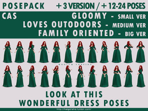 Sims 4 — Look at this wonderful dress Posepack and CAS by HelgaTisha — Pose pack - Including 12-24 poses - All in one -