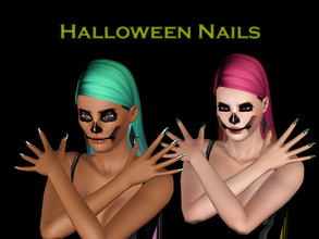 Sims 3 — Halloween Nails by Dindirlel — * New mesh * Base game compatible * 3 LODs * Female only * Teen - Young Adult -