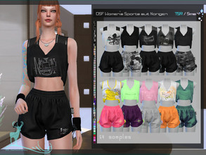 Sims 4 — Womens Sports suit Norigen by DanSimsFantasy — Ladies' sporty outfit, in soft and resistant material. Variable