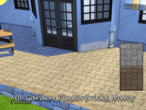 Sims 4 — MB-Garden_PlasterBricks_Waves by matomibotaki — MB-Garden_PlasterBricks_Waves, Elegant paving stone in 2