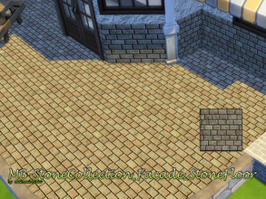 Sims 4 — MB-StoneCollection_Facade_StoneFloor by matomibotaki — MB-StoneCollection_Facade_StoneFloor, matching brick