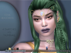 Sims 4 — Doya Headdress by PlayersWonderland — Fantasy might be my most favorite theme ever! Get your sims this headdress