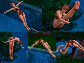 Sims 4 — Diving Pose Pack by KatVerseCC — Diving Poses for your sims. I originally wanted to use some kind of Diving