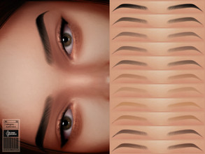 Sims 4 — Eyebrows | NO 36 by cosimetic — -You can use it with 11 color options to match your favorite tone. -They are