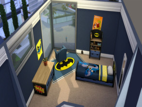 Sims 4 — Superhero Child Bedroom Set by FeistyBabydoll — This bedroom set comes in 3 combinations. Batman, Superman, or