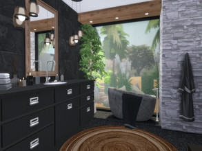 Sims 4 — Leeanna Bathroom by Suzz86 — Leeanna is a fully furnished and decorated bathroom. Size: 5x6 Value: $ 7000 Short