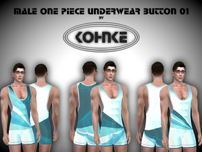 Sims 4 — Kohnke Male One Piece Underwear Button 01 by CHKohnke — One Piece Underwear 