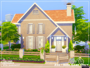 Sims 4 — Ava [No CC] by sharon337 — Avas is a 3 Bedroom 3 Bathroom family home. It's built on a 30 x 20 lot in Willow