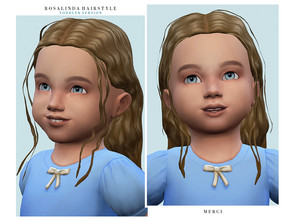 Sims 4 — Rosalinda Hairstyle -Toddler- by -Merci- — New Maxis Match Hairstyle for Sims4. -For toddler. -Base Game