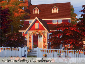 Sims 4 — Autumn Cottage / No CC by nolcanol — Autumn Cottage, as the name suggests, is a home perfect for fall. This is