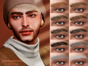 Sims 4 — Milo Eyebrows by MSQSIMS — These Eyebrows are available in 10 colors. They are suitable for Female/Male from