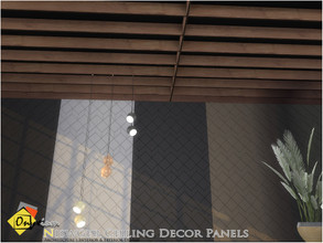 Sims 4 — Niswger Ceiling Decor Panels by Onyxium — Onyxium@TSR Design Workshop Ceiling Decoration Collection | Belong To