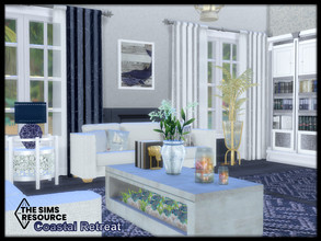 Sims 4 — Coastal Retreat Living set by seimar8 — Maxis match coastal retreat living set with a nautical theme I have all