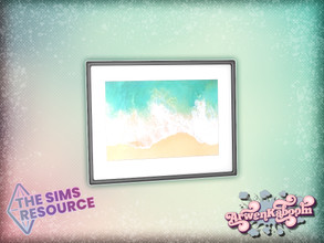 Sims 4 — Glassary - Picture Frame (single) by ArwenKaboom — Base game picture frame in 4 recolors. You can find all