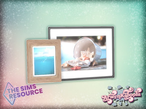 Sims 4 — Glassary - Picture Frames by ArwenKaboom — Base game picture frame in 4 recolors. You can find all objects by