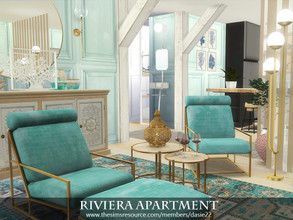 Sims 4 — Riviera Apartment by dasie22 — The apartment was built in Evergreen Harbor. This charming studio features a few