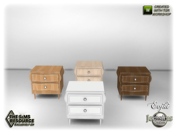 Sims 4 — Evjki bedroom end table by jomsims — Evjki bedroom end table