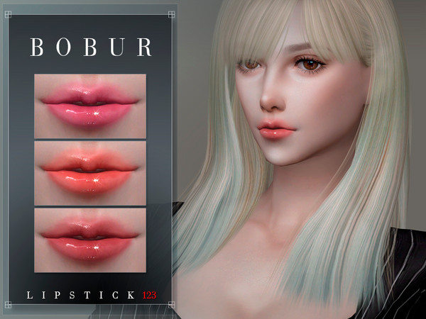 Sims 4 — Lipstick 123 by Bobur2 — Lipstick with teeth 14 colors HQ compatible I hope you like it