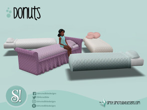 Sims 4 — Donuts bed mattress by SIMcredible! — by SIMcredibledesigns.com available at TSR 5 colors variations