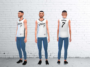 Sims 4 — Brooklyn Nets Christmas Edition Jersey by AeroJay — - Brooklyn Nets Christmas Jersey Edition - Kevin Durant