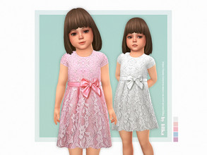 Sims 4 — Jola Dress by lillka — Jola Dress 5 swatches Base game compatible Custom thumbnail Hair by