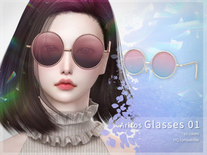 Sims 4 — Gradient glasses / 1 by Arltos — 10 colors. HQ compatible