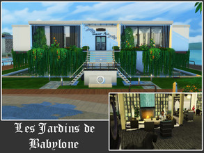 Sims 4 — Les Jardins de Babylone (restaurant - 2 CC) by Youlie25 — Sul Sul, Here is a Gastronomic restaurant. A desire to