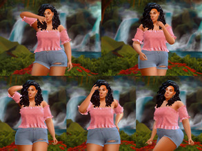 Sims 4 — Pose Pack 33 CAS by KatVerseCC — Another set of poses for your Sims 4 game. I hope you enjoy! - 5 poses - CAS
