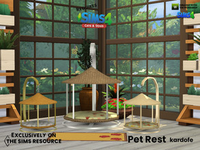 Sims 4 — Pet rest by kardofe — Pet beds, seven new large pet beds and seven new small pet beds, so you can adapt your