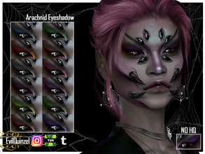 Sims 4 — Arachnid Eyeshadow by EvilQuinzel — Eyeshadow for a spider queen! - Eyeshadow category; - Female and male; -