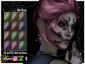 Sims 4 — Silk Blush by EvilQuinzel — Blush for your wicked sim! - Blush category; - Female and male; - Teen + ; - All