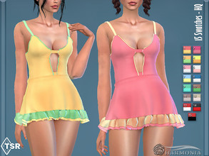 Sims 4 — Lolita Babydoll Nightie by Harmonia — New mesh / All Lods 15 Swatches Please do not use my textures. Please do