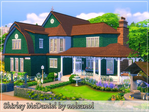 Sims 4 — Shirley McDaniel / No CC by nolcanol — Shirley McDaniel is a large, beautiful family home. It has an amazing