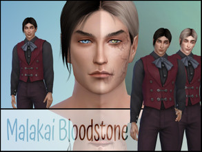 Sims 4 — Malakai Bloodstone by fransyung — SIM Details Name: Malakai Bloodstone Species: VAMPIRE With both Normal Form +