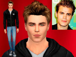 Sims 4 — Paul Wesley by DarkWave14 — Download all CC's listed in the Required Tab to have the sim like in the pictures.