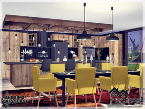 Sims 4 — RODON - Kitchen - CC only TSR by marychabb — I present a room - Kitchen , that is fully equipped. Tested. Cost:
