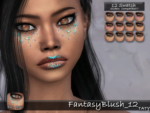 Sims 4 — FantasyBlush_12 by tatygagg — A new shiny blush for all your sims. - Female, Male - Human, Alien - Toddler to