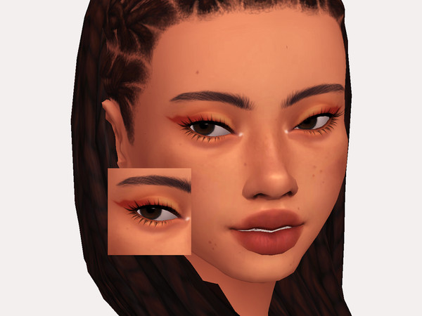 Sims 4 — Apple Cider Eyeliner by Sagittariah — base game compatible 5 swatch properly tagged enabled for all occults